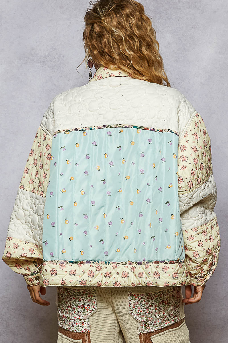Patches & Petals Quilted Boho Jacket