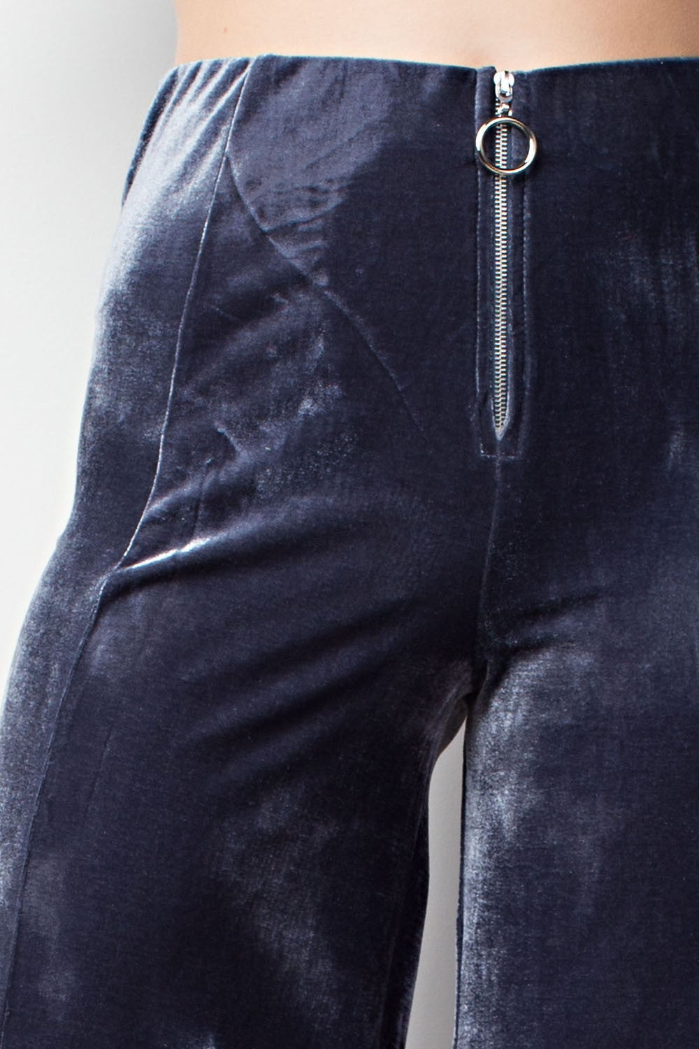 Viva La Velvet O-Ring Zipper Pants