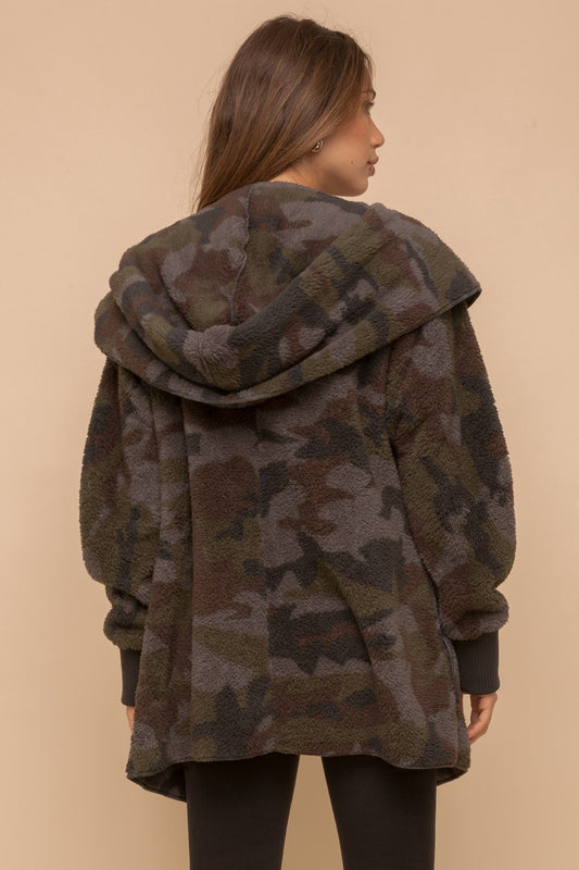 Casually Camo Sherpa Teddy Jacket