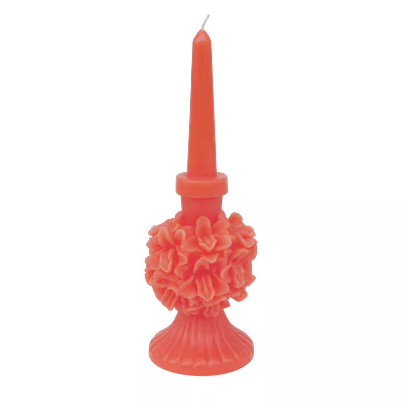 Floral Cluster Taper Candle in 4 Colors