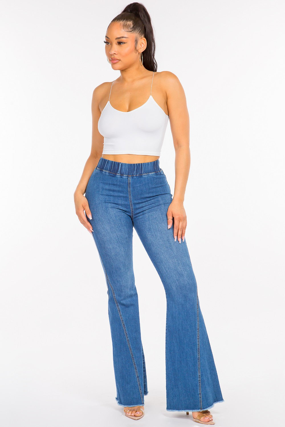 Curves Ahead Super Stretch Flare Jeans
