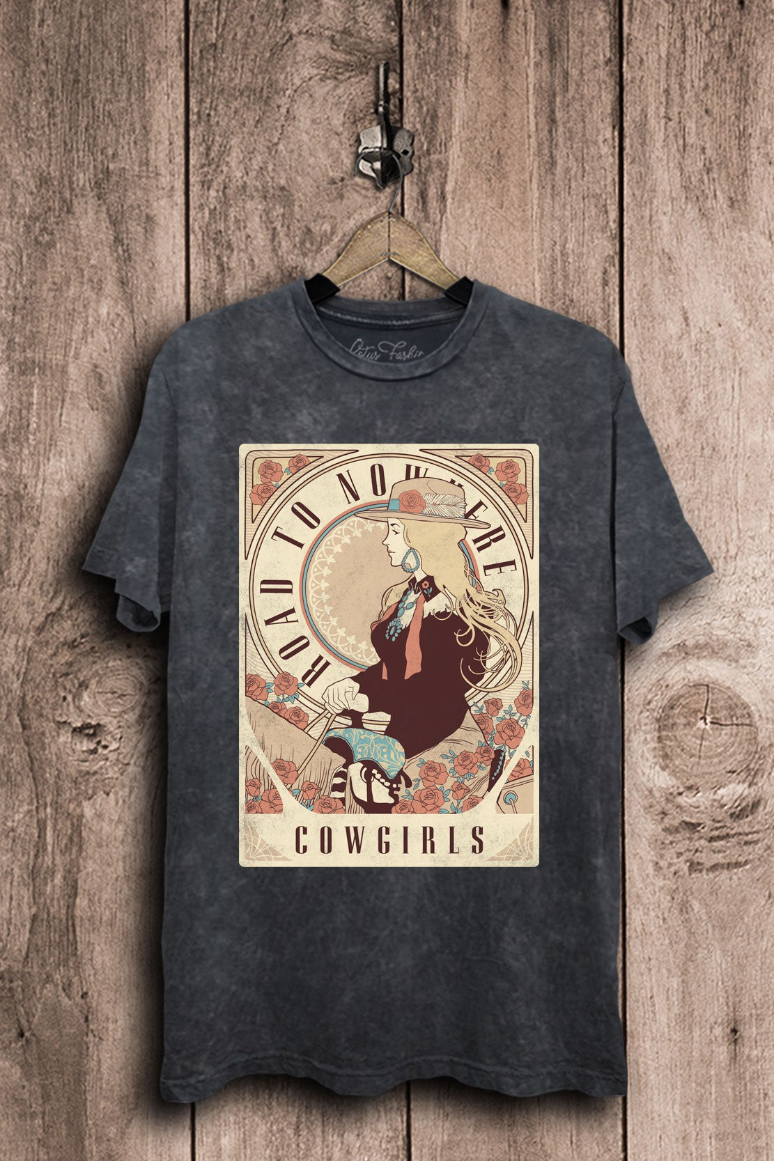 Road To Nowhere Cowgirls Western Graphic T-Shirt