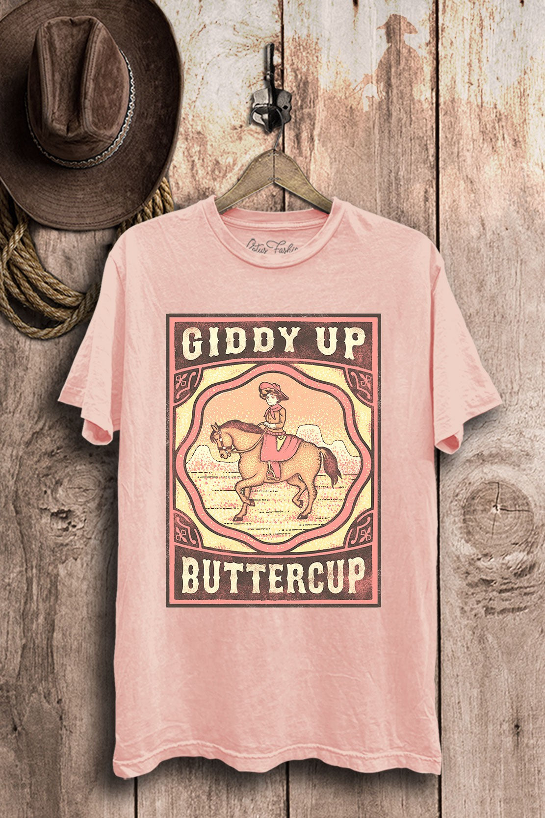 Giddy Up Buttercup Western Graphic T-Shirt