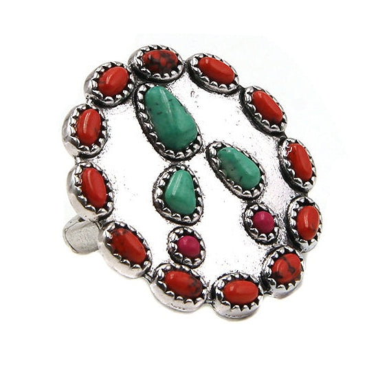 Prickly Pear Peace Sign Ring