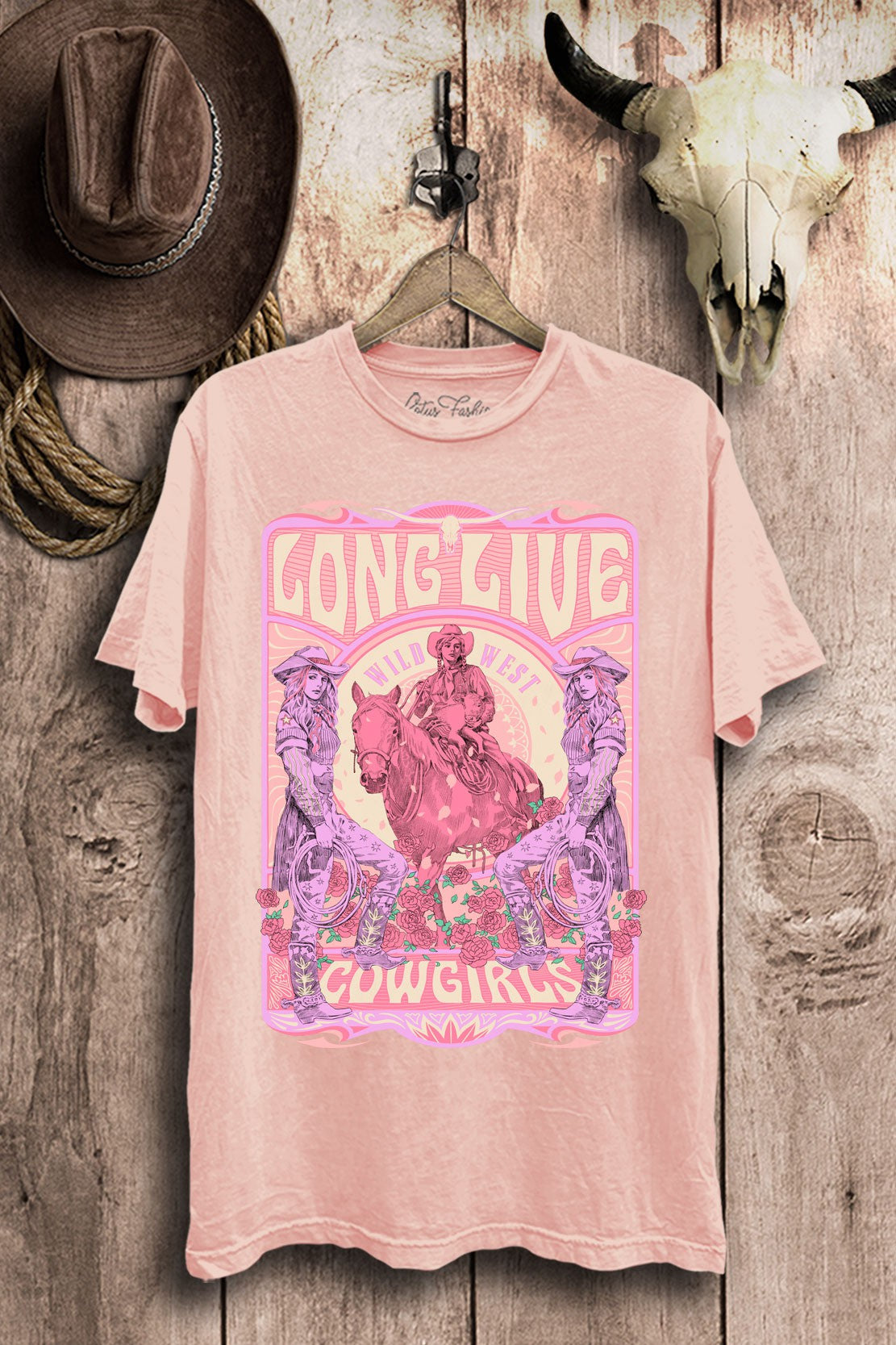 Long Live Cowgirls Western Graphic T-Shirt