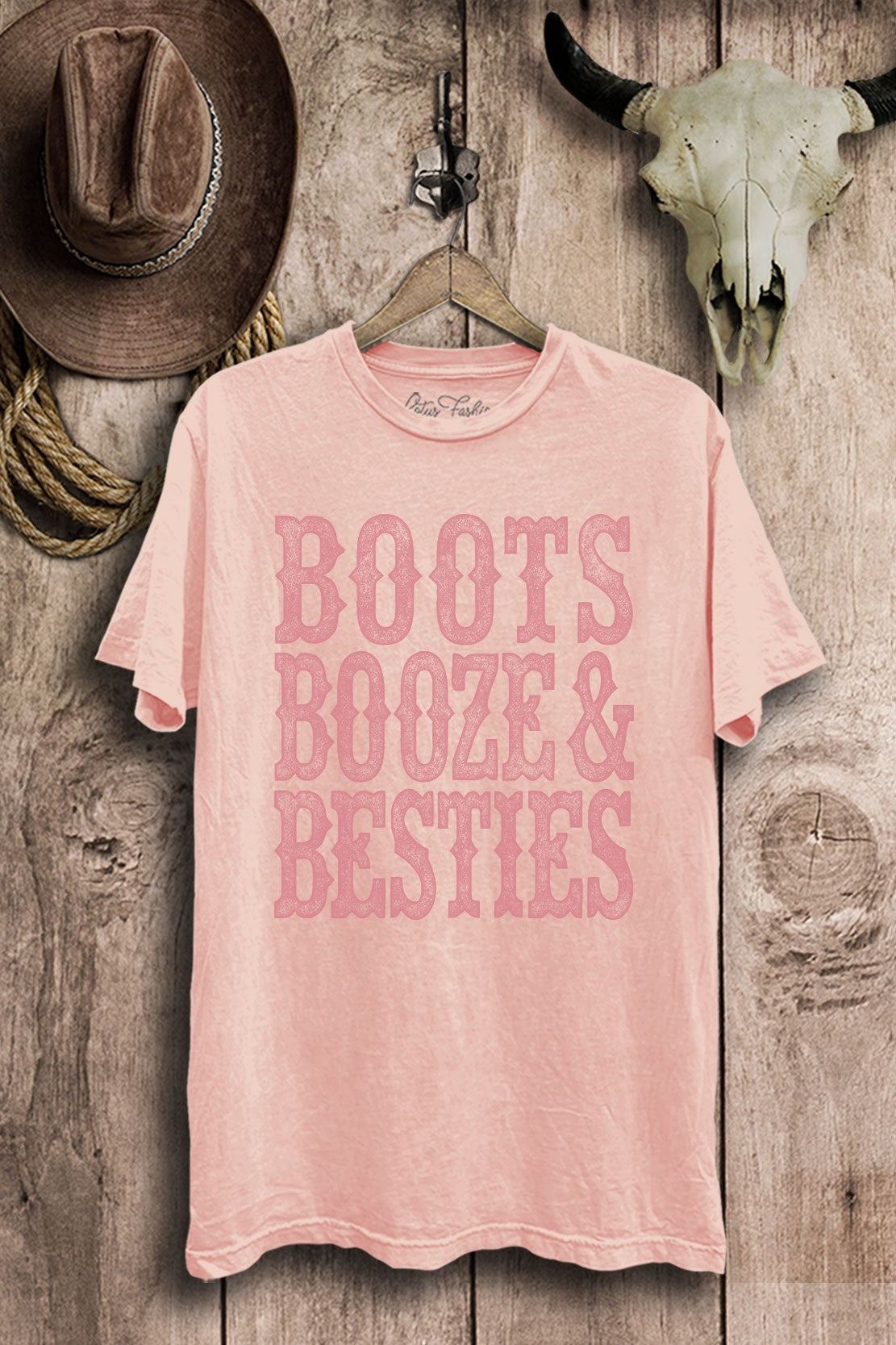 Boots Booze & Besties Western Graphic T-Shirt