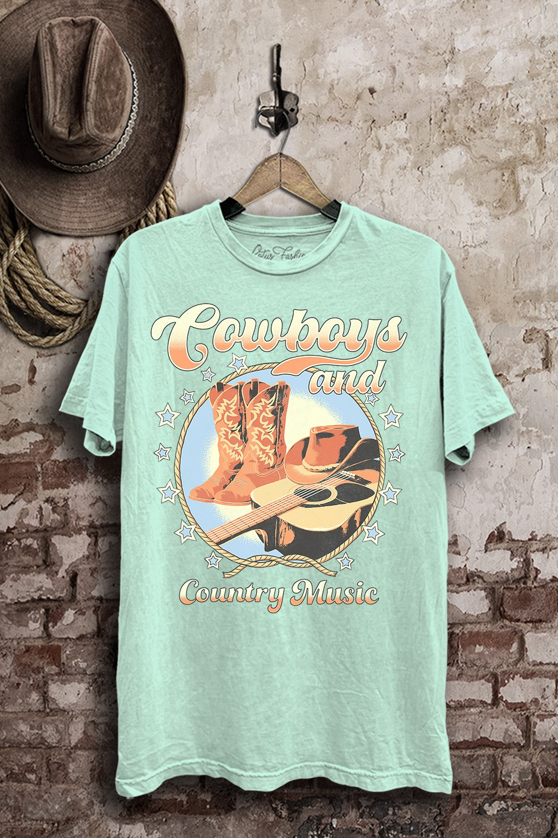 Cowboys And Country Music Western Graphic T-Shirt