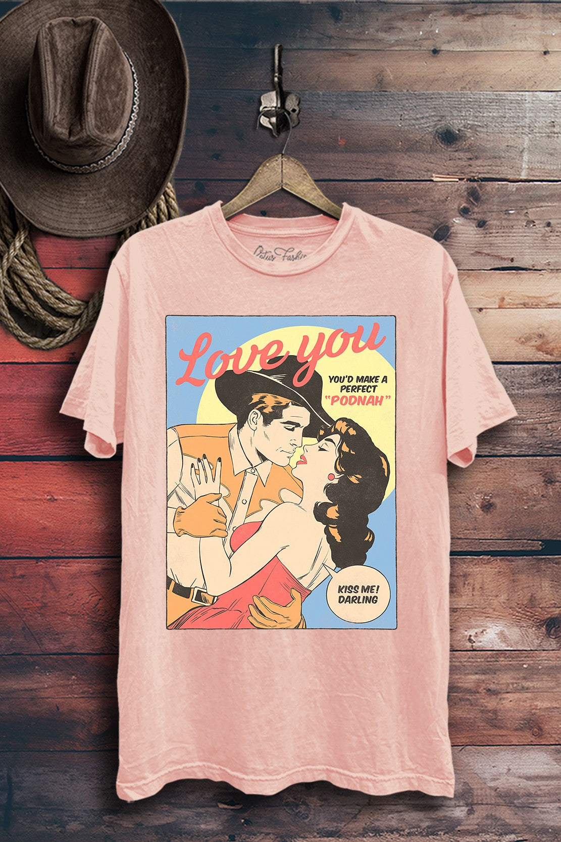 Love In The West Retro Graphic T-Shirt