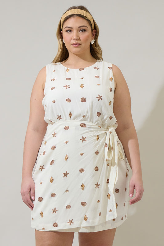 Seaside Resort Wrap Style Mini Dress