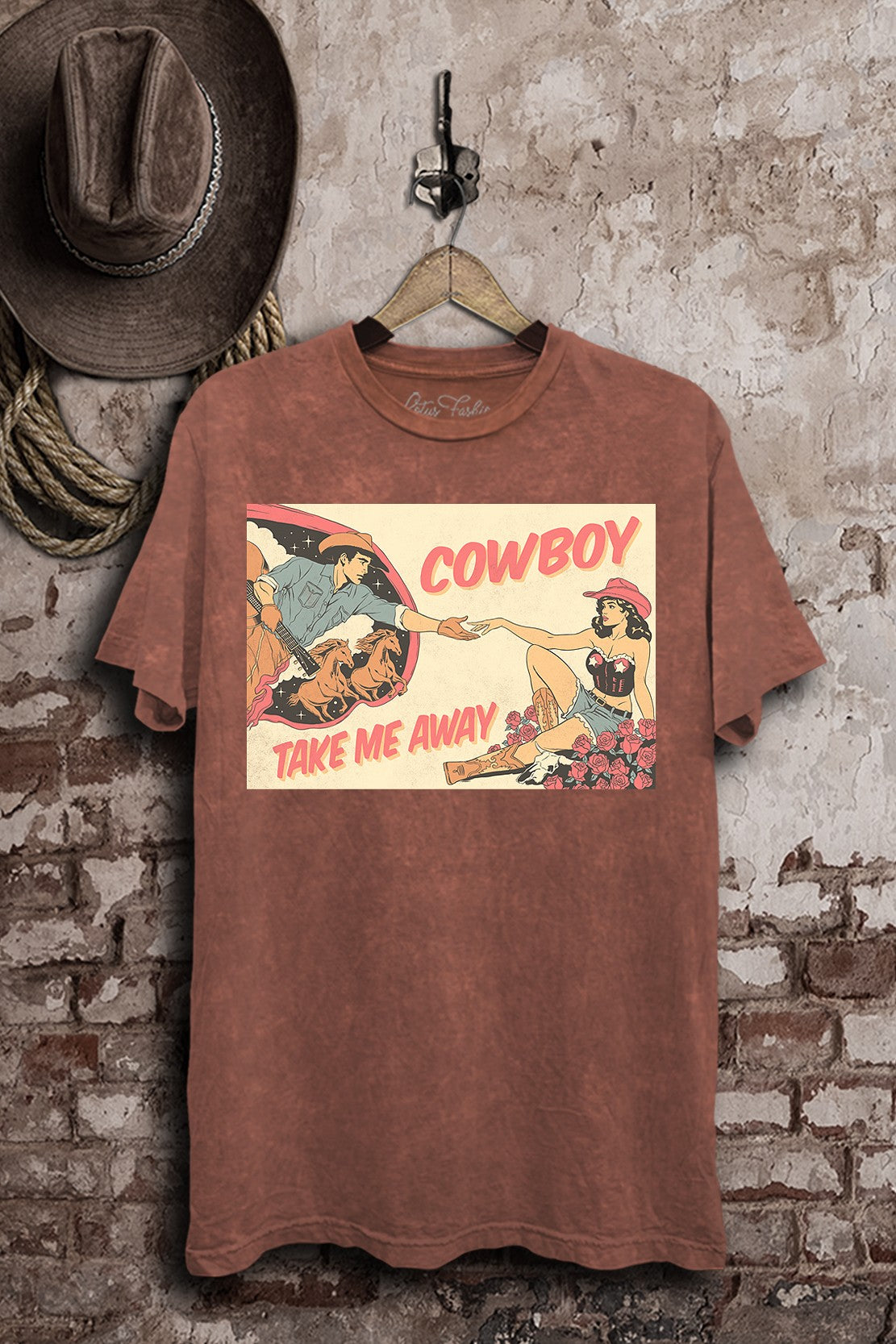 Cowboy Take Me Away Graphic T-Shirt