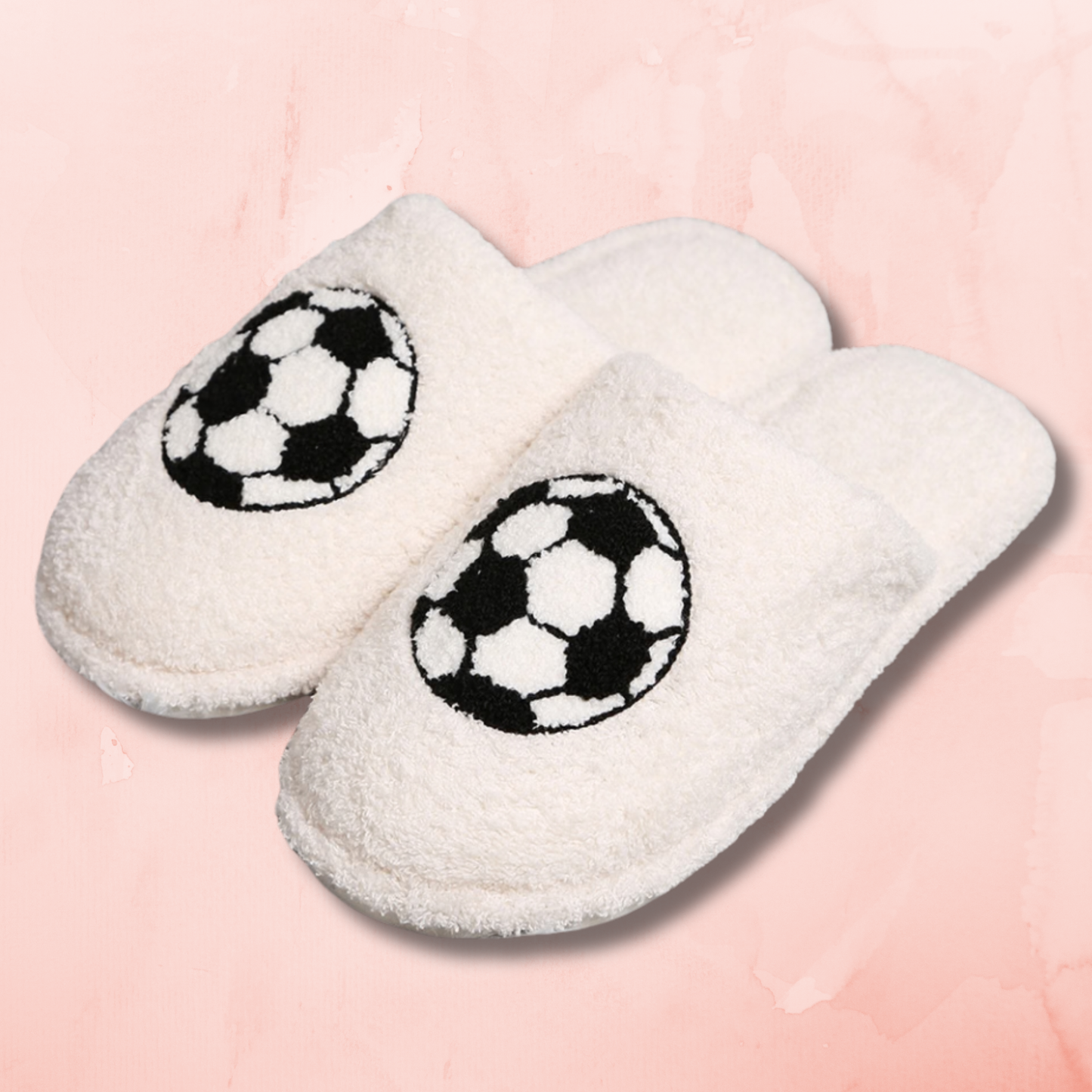 Soccer Theme Embroidered Slippers