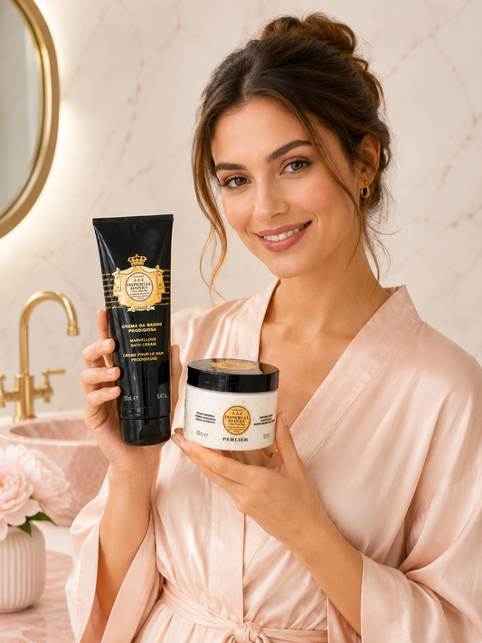 Perlier Italy 2PC Spa Set – Shower Cream & Moisture Pearls Cream