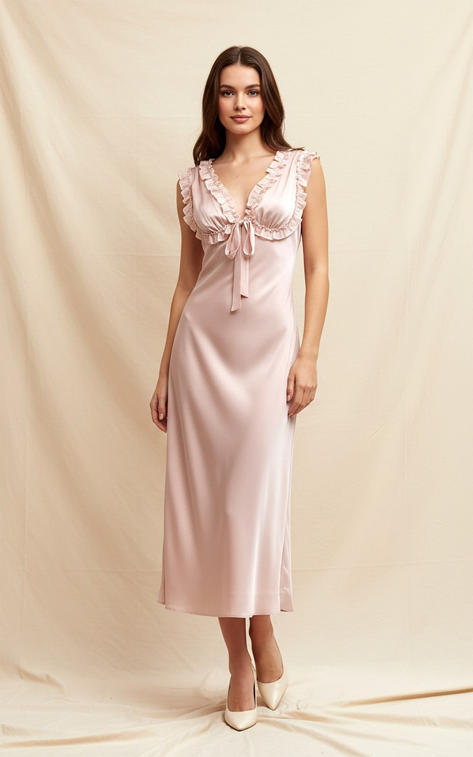Petals & Promises Satin Dress