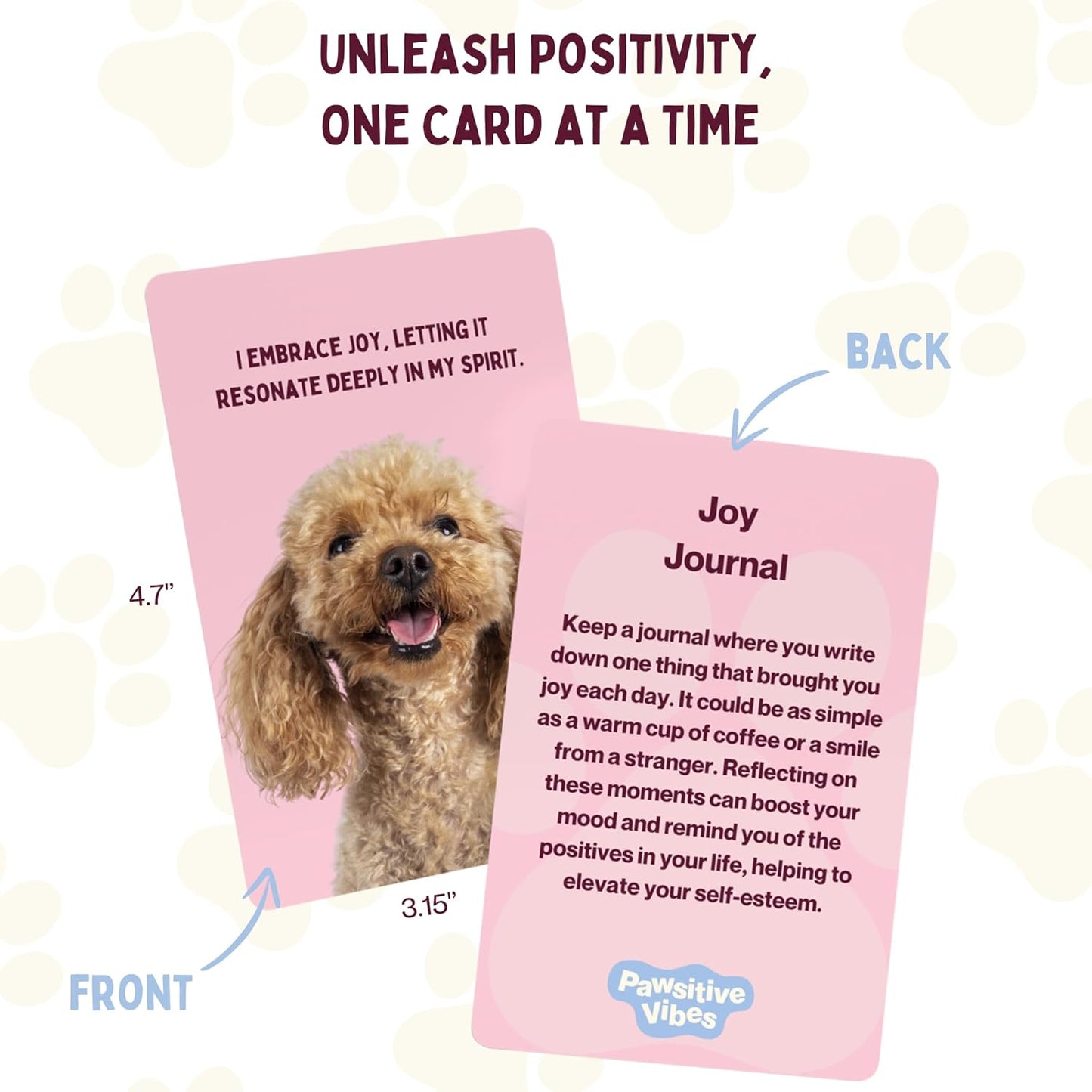 Pawsitive Vibes Inspirational Dog Cards
