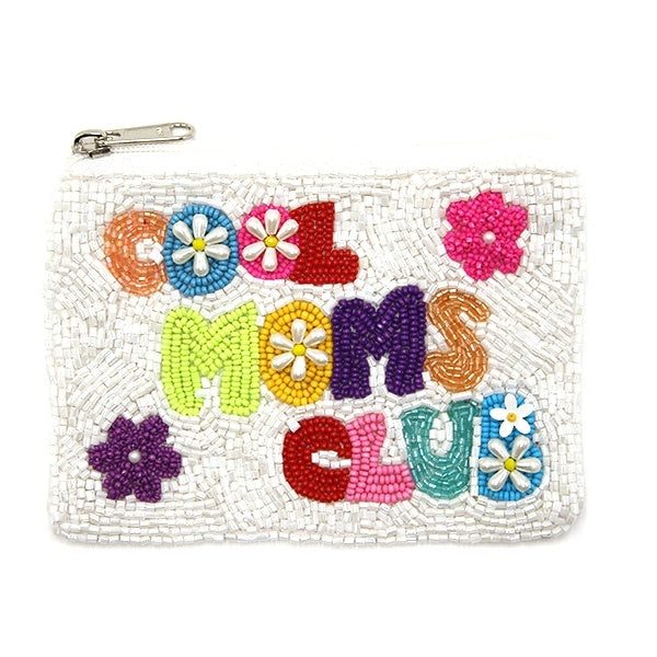 COOL MOMS CLUB Beaded Coin Storage Pouch