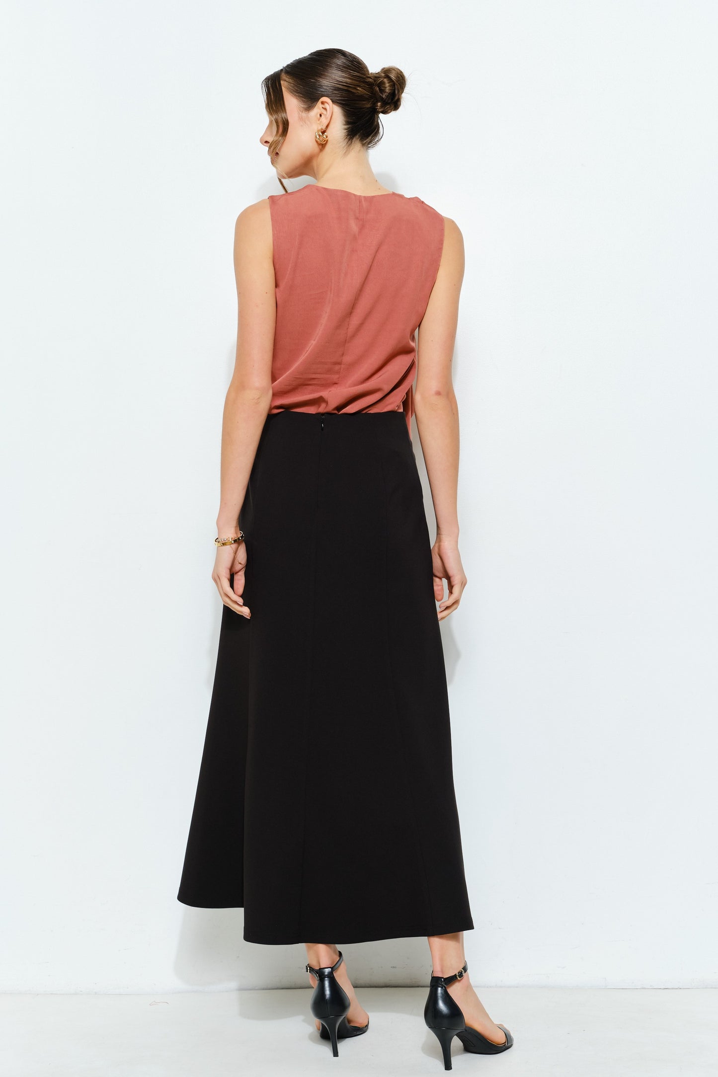 Dara Asymmetric Drape Ring Top
