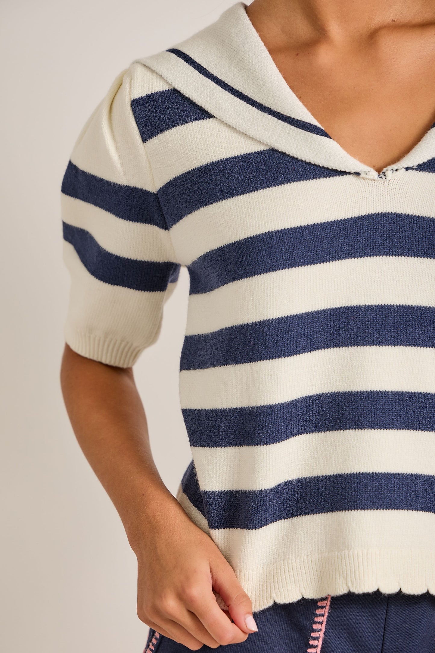Seaside Stripes Warm Weather Sweater