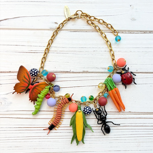 Lenora Dame Garden Insects Necklace