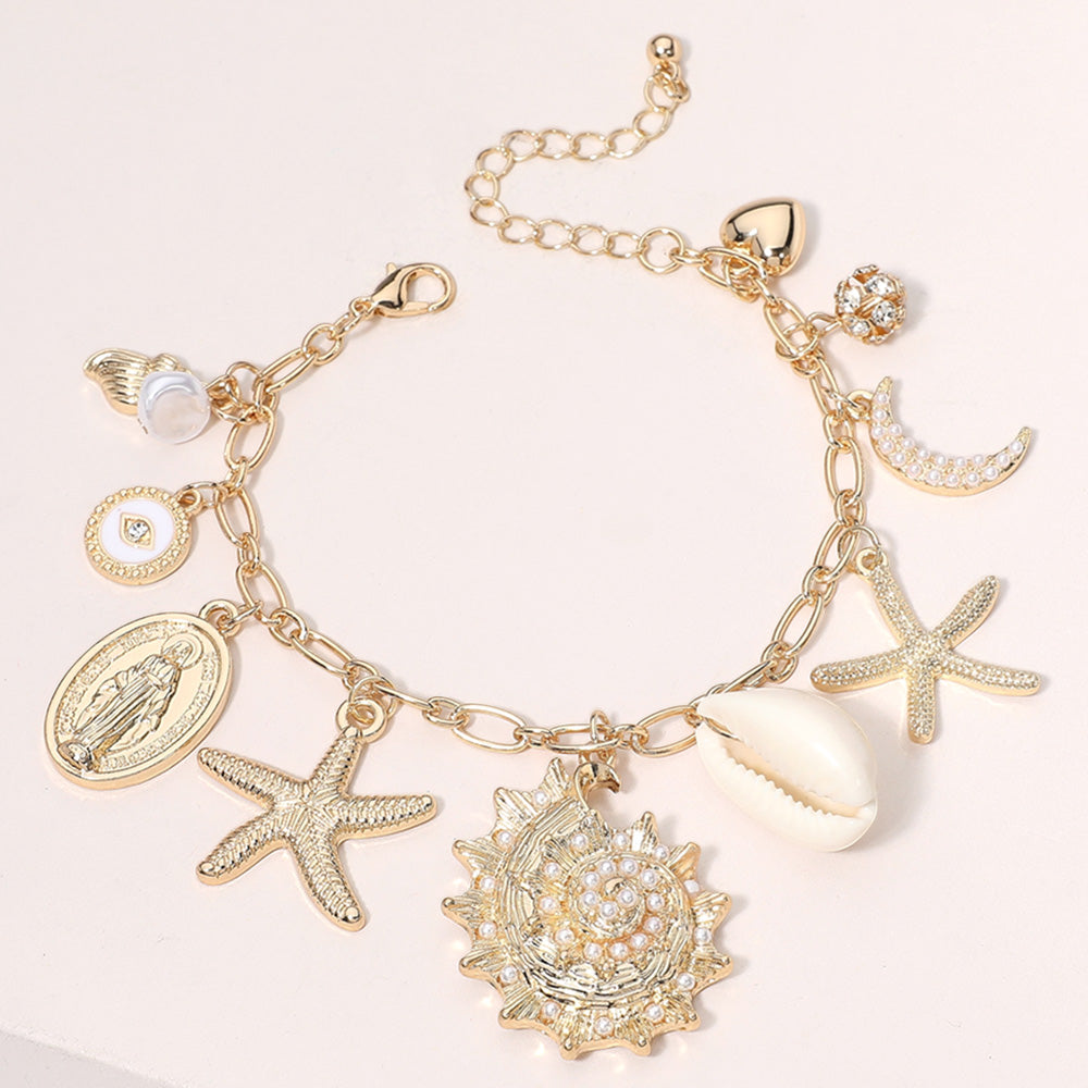 Blessed Me By The Sea Charm Bracelet
