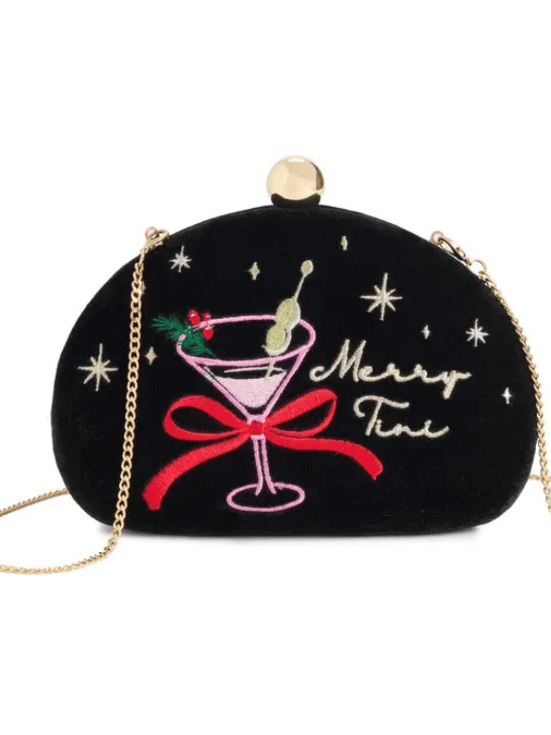 Merry Martini Mini Crossbody Holiday Handbag