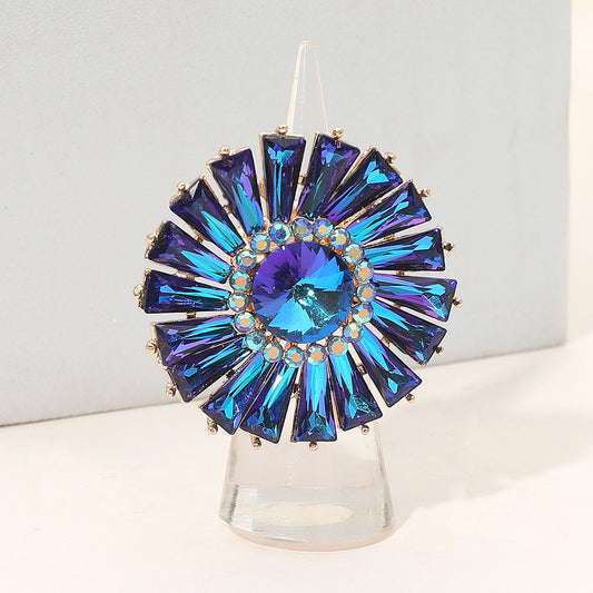 She Is A Sunburst Crystal Sparkle Ring