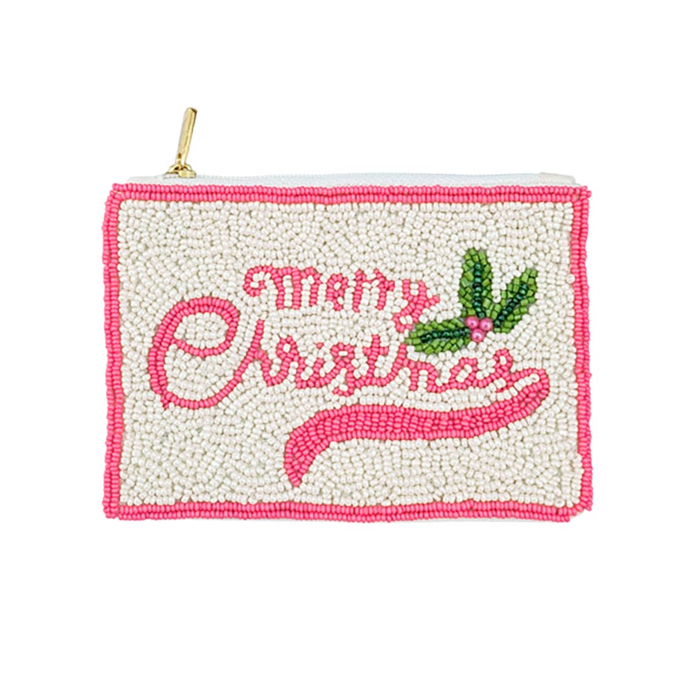 Monedero Pinkaholic con cuentas
