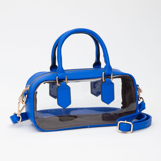 Chloe Clear Crossbody Bag - Blue | Purple