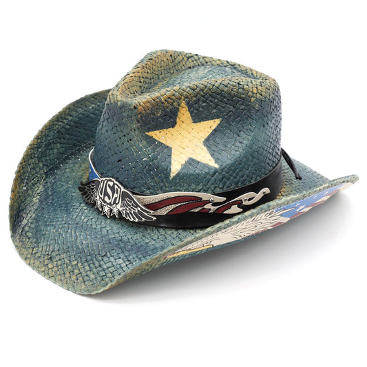 USA Proud Buckle Western Cowboy Hat