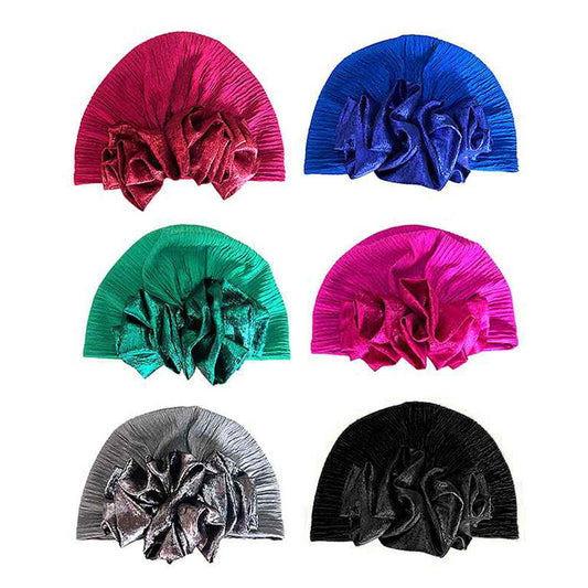 Reyna Ruffled Turban Hair Wrap