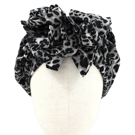 Leopard Knot Turban Hair Wrap