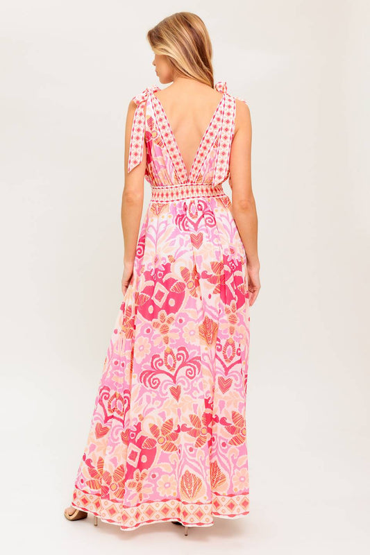 LEAVE IT TO FATE WOVEN MAXI DRESS