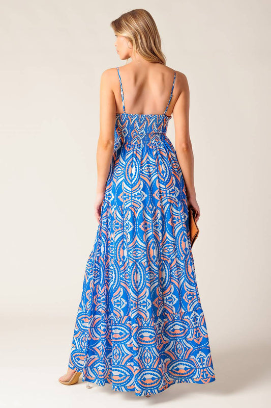 LAKESIDE PICNIC WOVEN MAXI DRESS