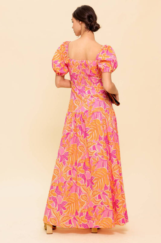 LITTLE LUXURIES WOVEN MAXI DRESS