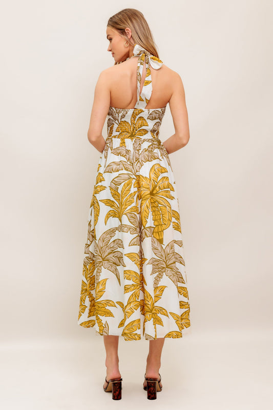 PETITE LOVE WOVEN MIDI DRESS