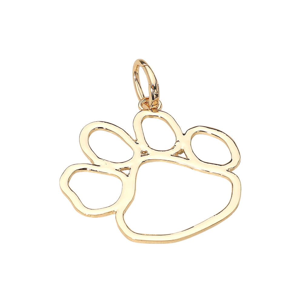 2PC Gold Plated Tiger Paw Pendant Charms