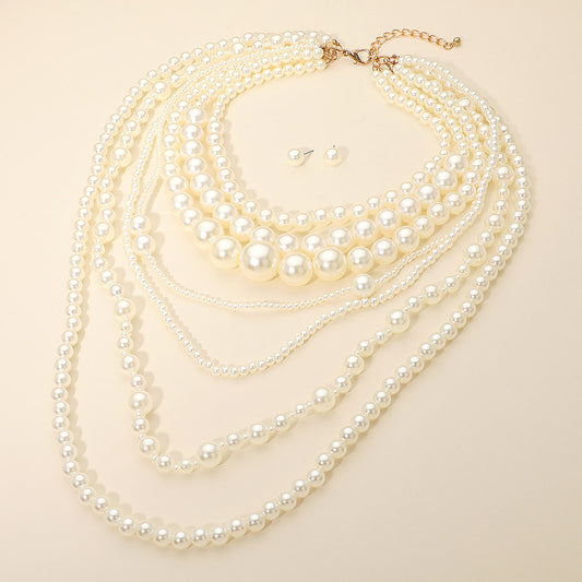 Joie Pearl Beaded Statement Necklace