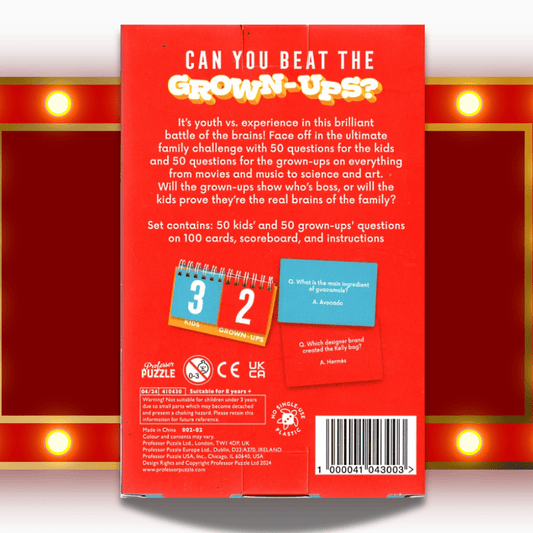 Can You Beat the Grown-Ups Trivia Card Game