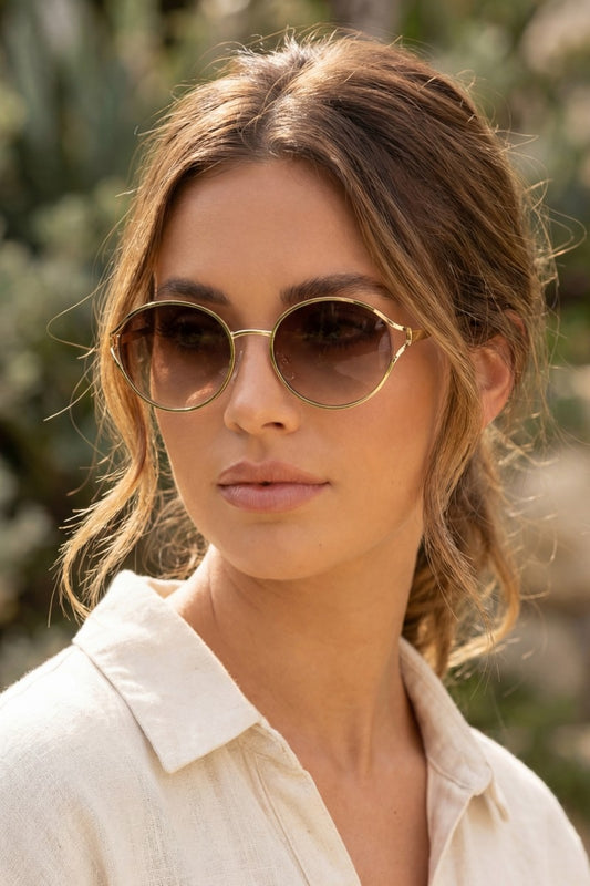 Olivia Oval Frame Sunglasses