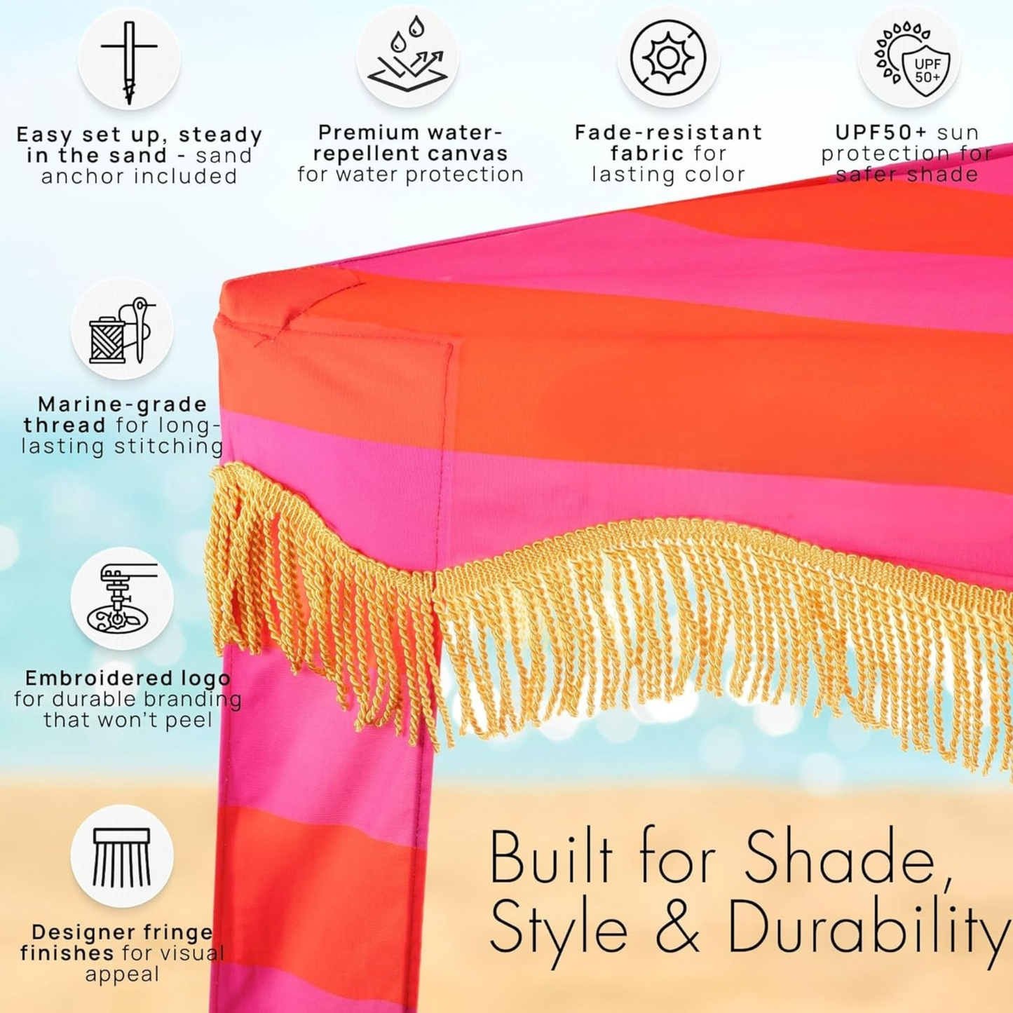 Our Best Boho Beach Cabana Fabric Tent