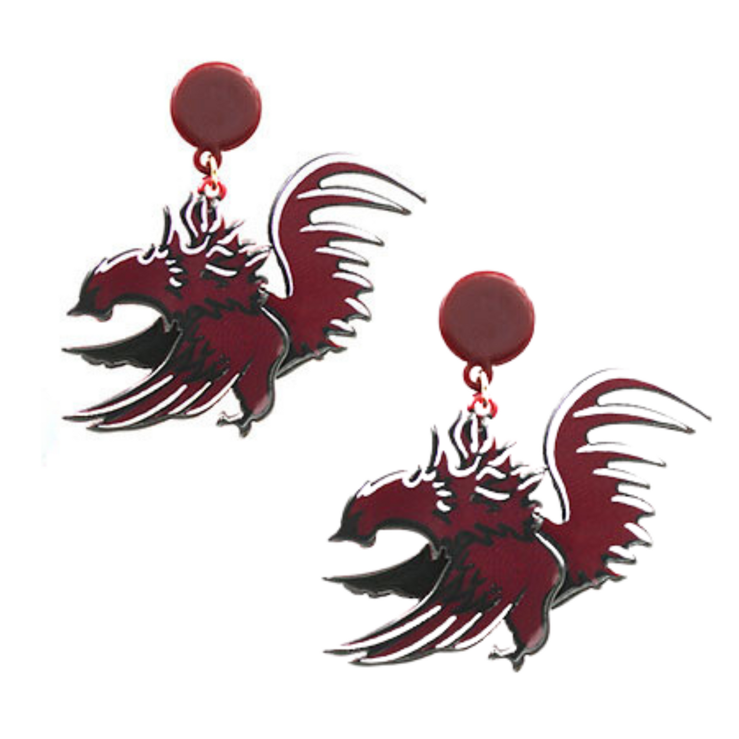 South Carolina Gamecocks Football Team Acrylic Earrings
