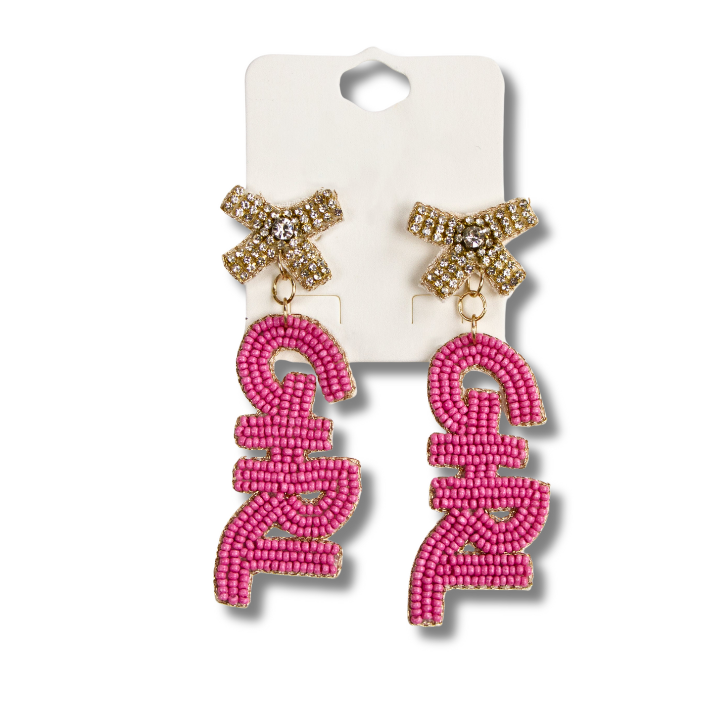 New BABY Gender Reveal Boy Girl Beaded Earrings