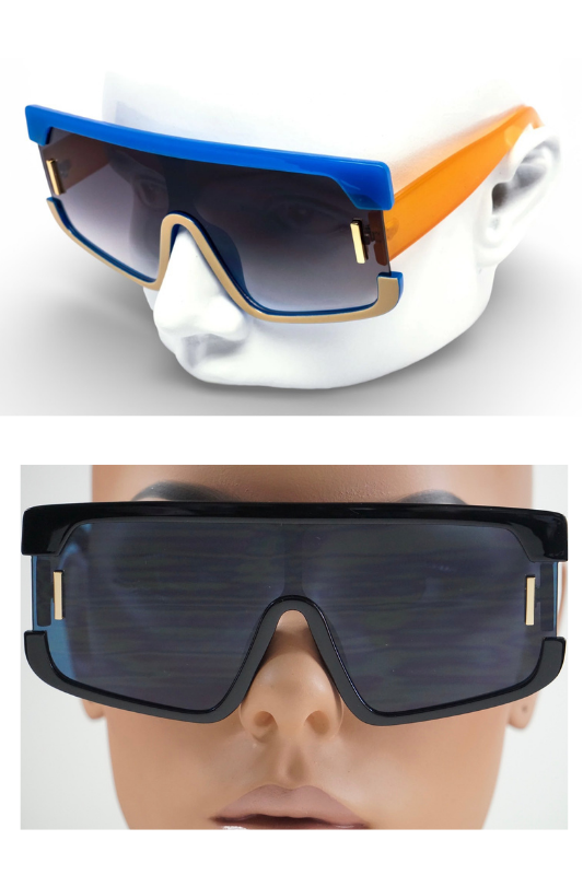 Iconic 80's Colorblock Sunglasses