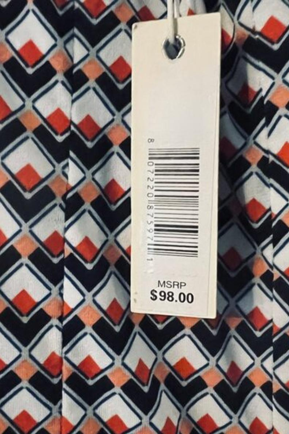 MAX STUDIO Geometric Print Career Dress