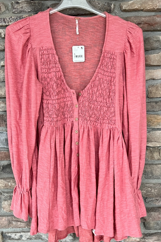 Free People Don't Call Me Baby Tunic Boho Dress