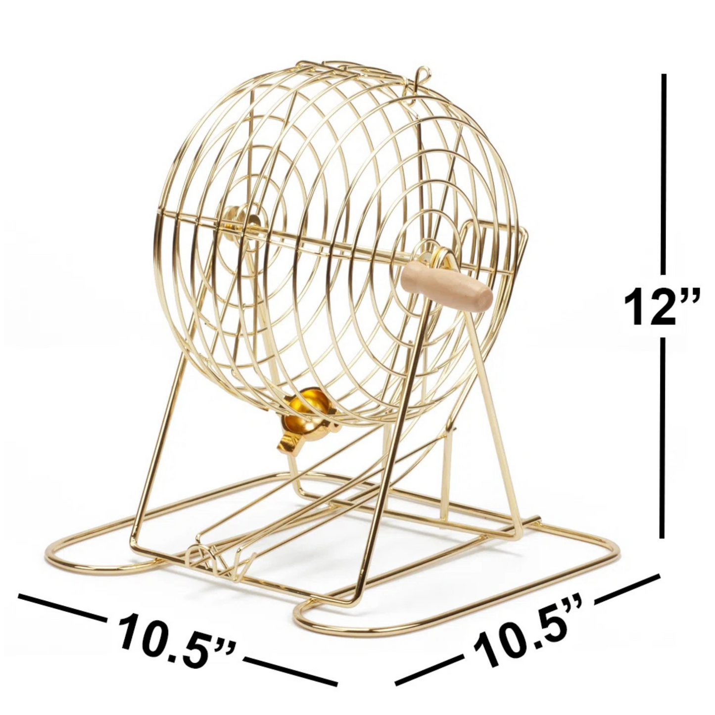 Deluxe Bingo Night Game Set with Large Brass Cage