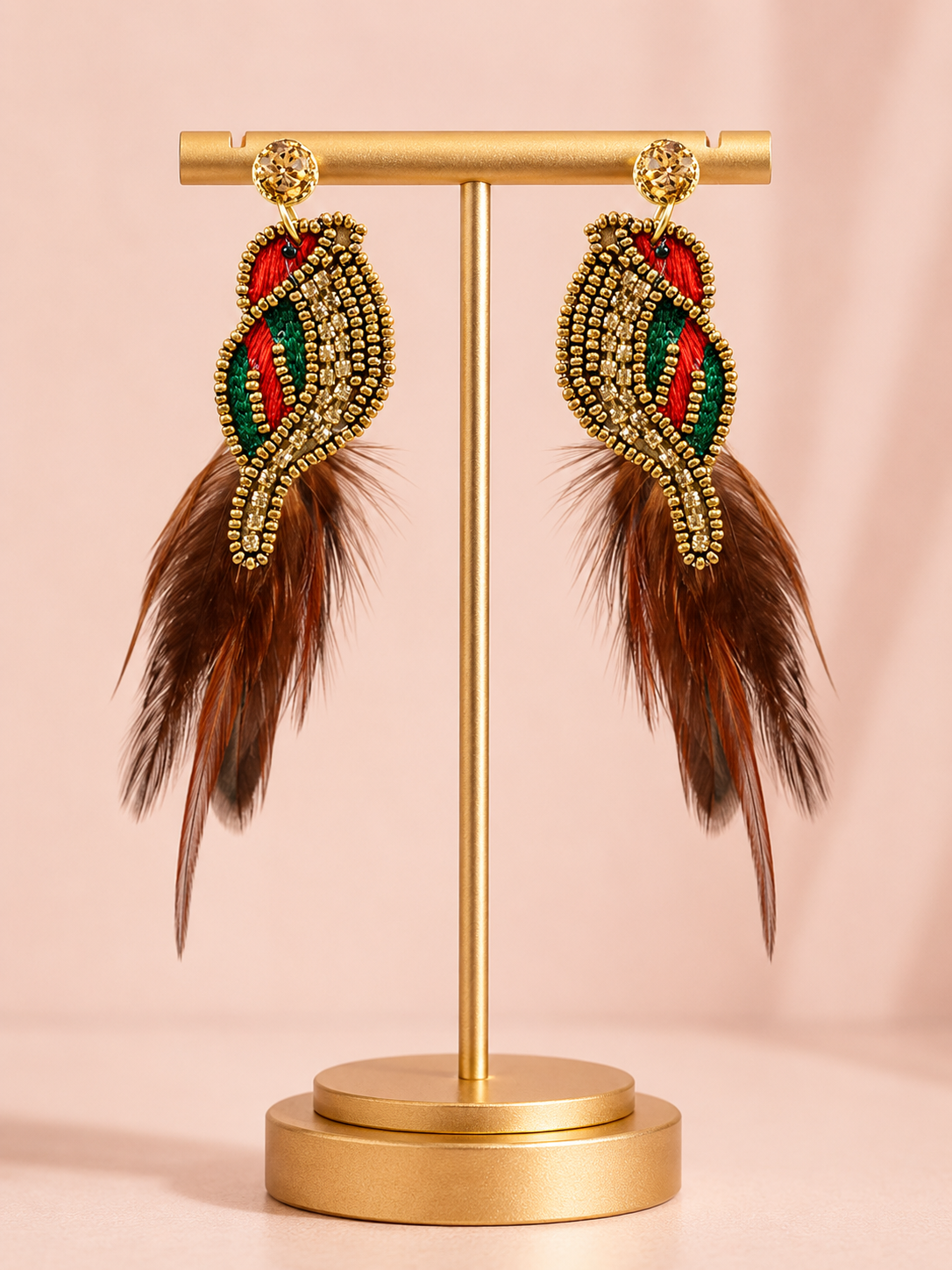 Sing Me A Songbird Beaded Resort Earrings