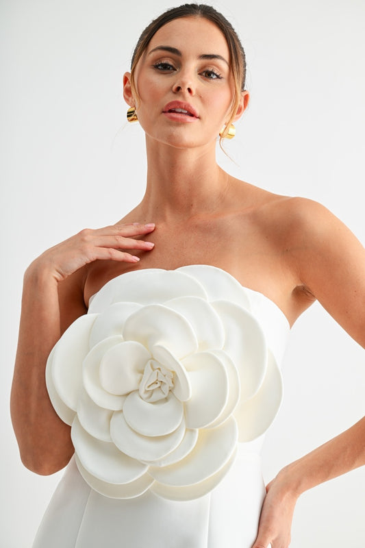 Beauty In Bloom White Mini Dress
