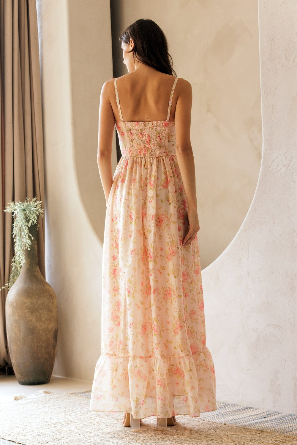 Felicity in Paris Floral Bustier Maxi Dress