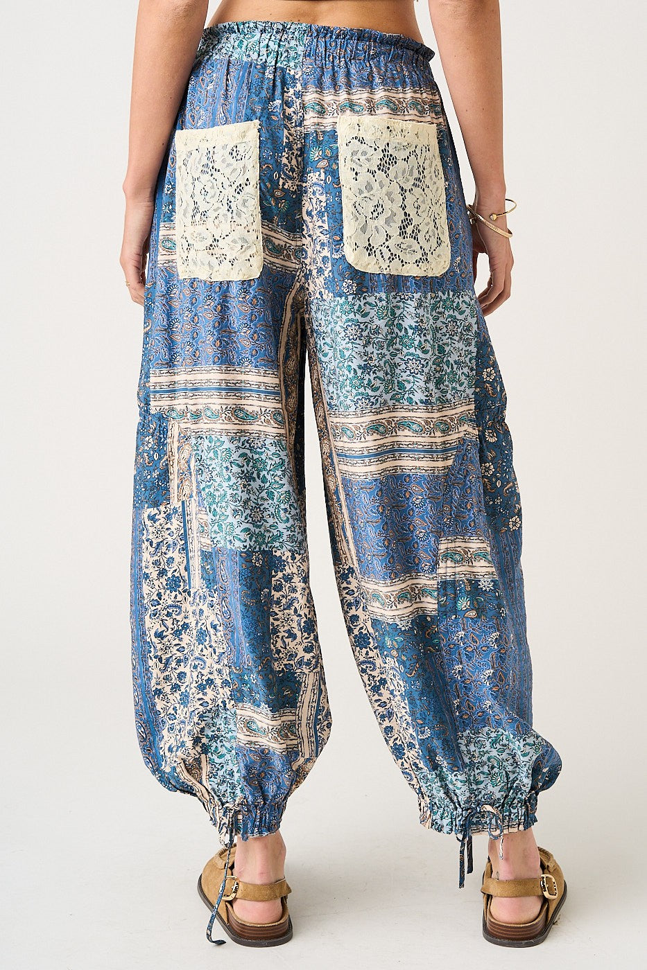 Paisley & Lace Balloon Pants