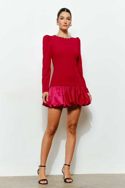 Royalty in Red Party Dress